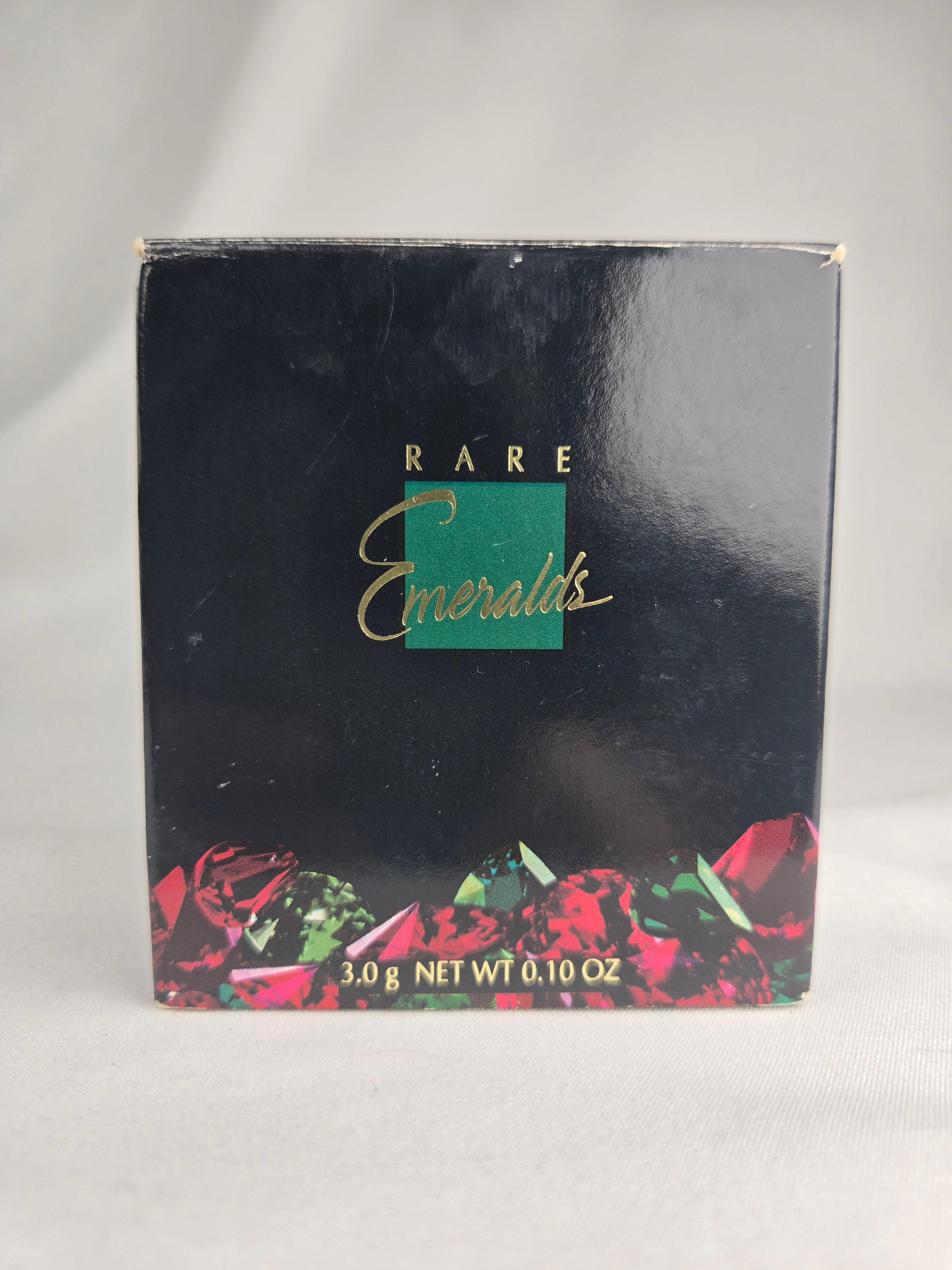 Rare Emeralds ✧ Vintage Avon Creme-to-Powder Perfume Compact (Gold Tone Star Compact, 3.0g / 0.10 oz)