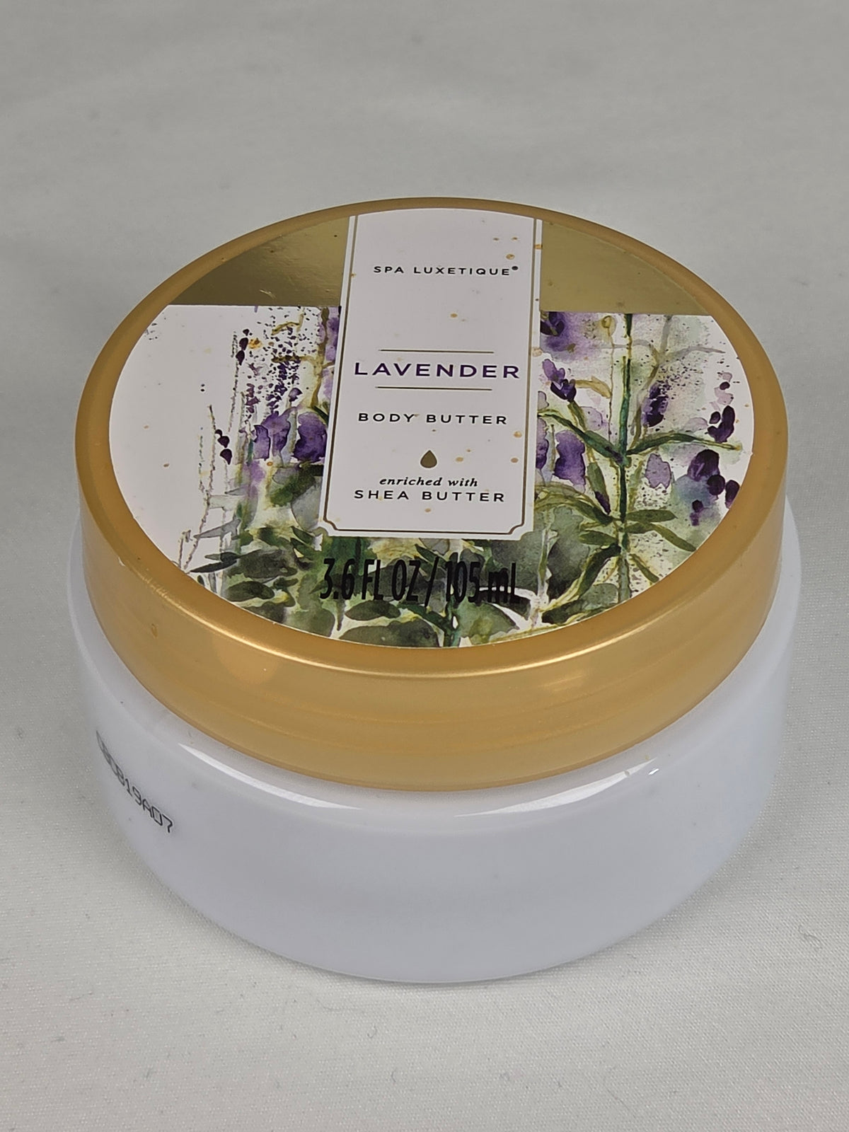 Spa Luxetique Lavender Body Butter 3.6 oz 105 mL Shea Butter Moisturizing Body Cream