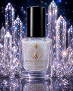 Diamond Drift — Clear Base with White Irridecent Shimmer Translucent Irridecent Flake Glitter and Subtle White Sheen Liquid Krystal Co. Prototype
