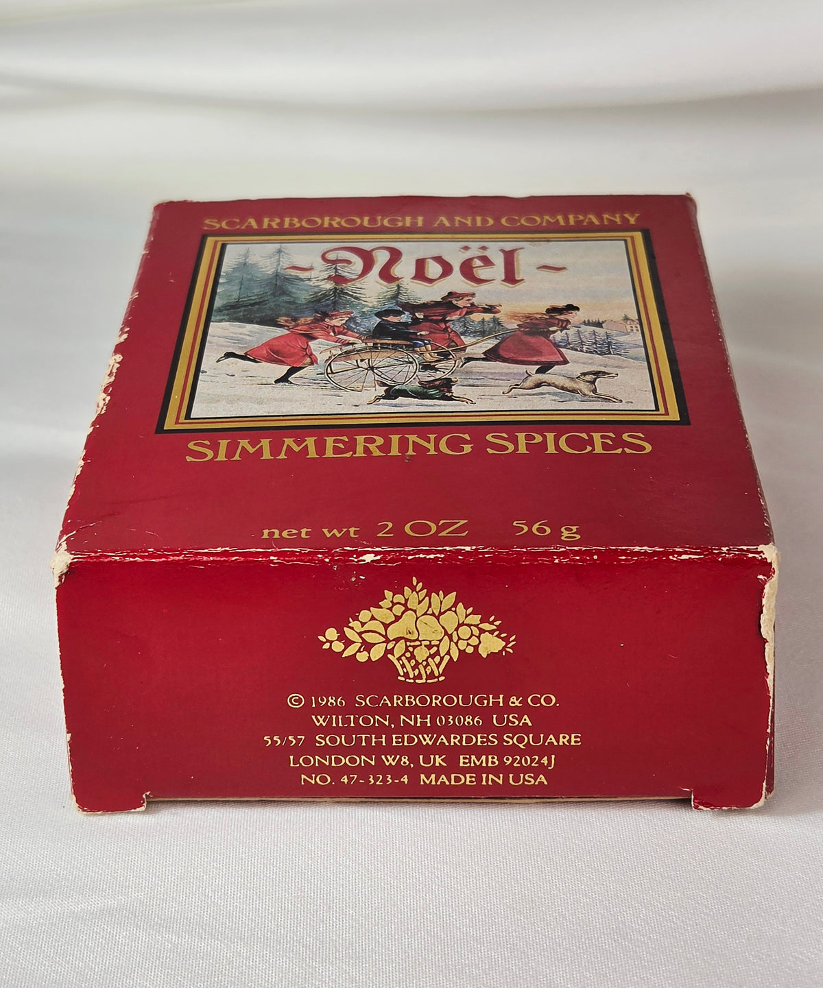 Vintage 1986 Scarborough & Company Noël Simmering Spices 2 oz Holiday Home Fragrance