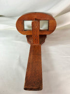 Antique Wooden Stereoscope Viewer Handheld Photo Card Viewer Vintage Optical Collectible