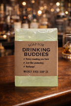 Whiskey River Soap Co.- Soap for Drinking Buddies | Match Made in Tequila Scent | 6 oz Handmade Bar giftable bath soap hand soap for bar saloon friend 