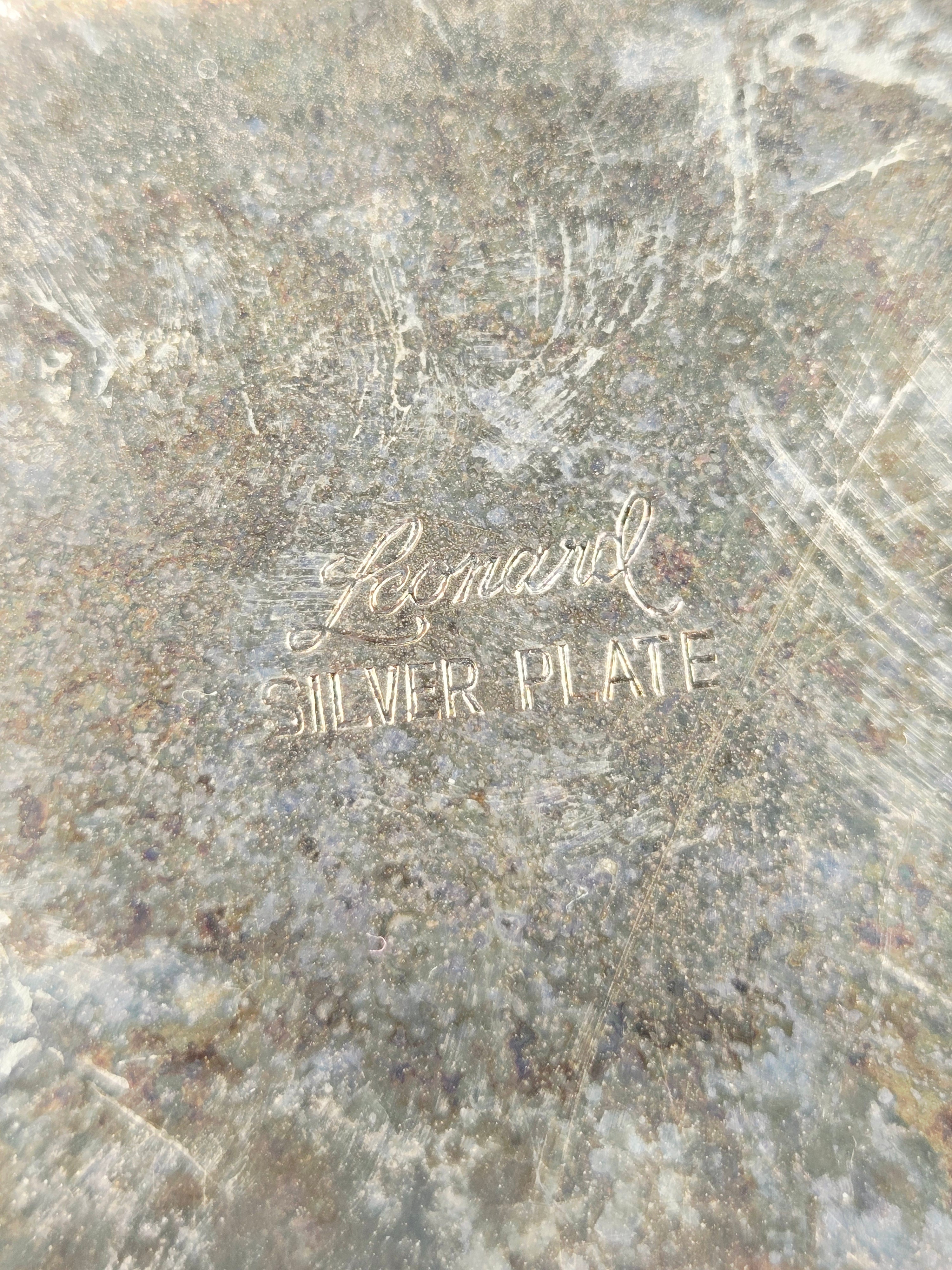 Leonard Silver Plate Lotus Candle Holder Centerpiece | Vintage Triple Arm Candelabra Bowl