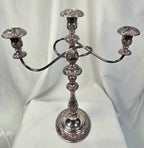 1847 Rogers Bros Silverplate 3-Arm Candelabra – Ornate Vintage Table Centerpiece