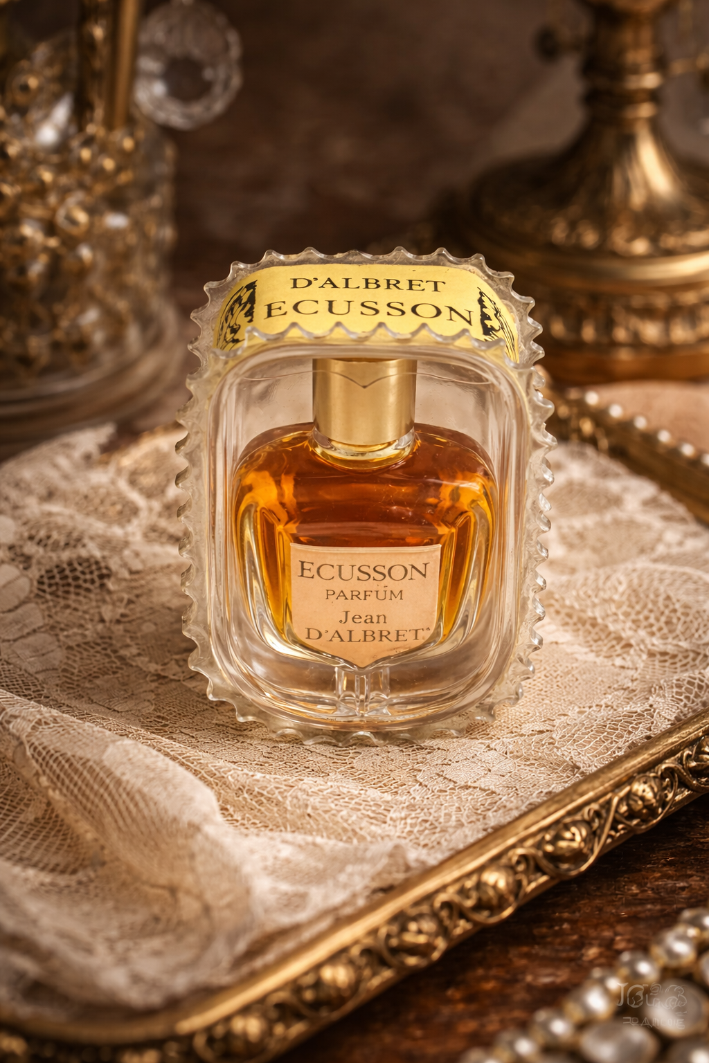 Jean D’Albret Vintage Mini “Ecusson” Parfum – Paris, France