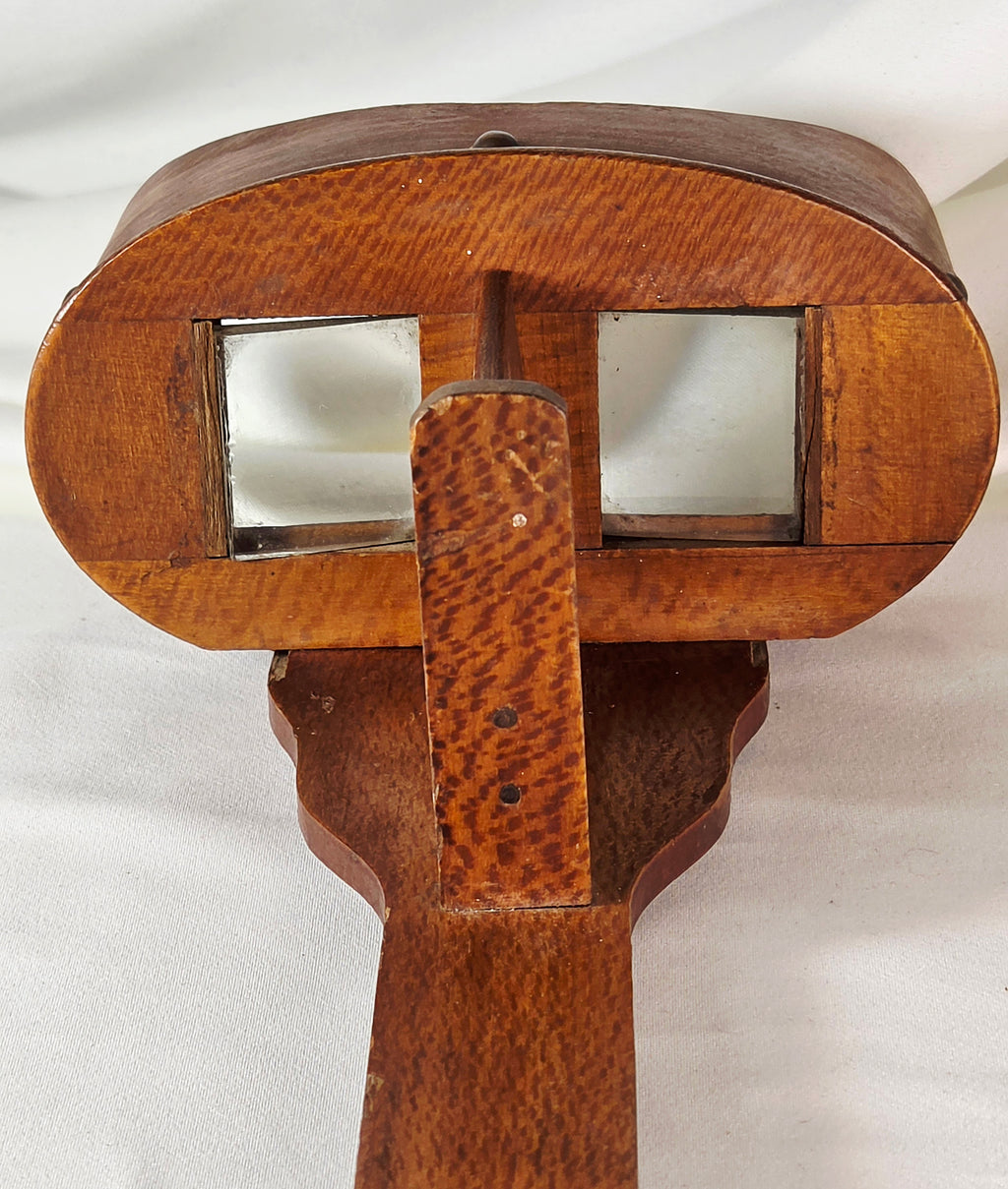 Antique Wooden Stereoscope Viewer Handheld Photo Card Viewer Vintage Optical Collectible