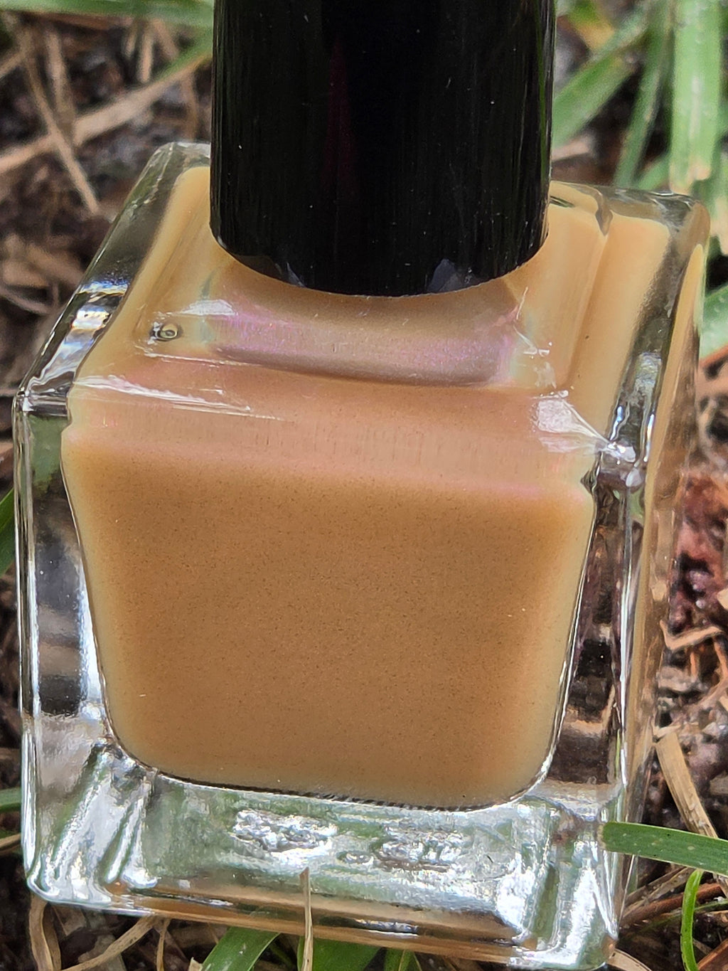 Arachide Jellification - Purple Red Shimmer Peanut Butter Tan Nail Polish | Liquid Krystal Co Handmade Indie Lacquer