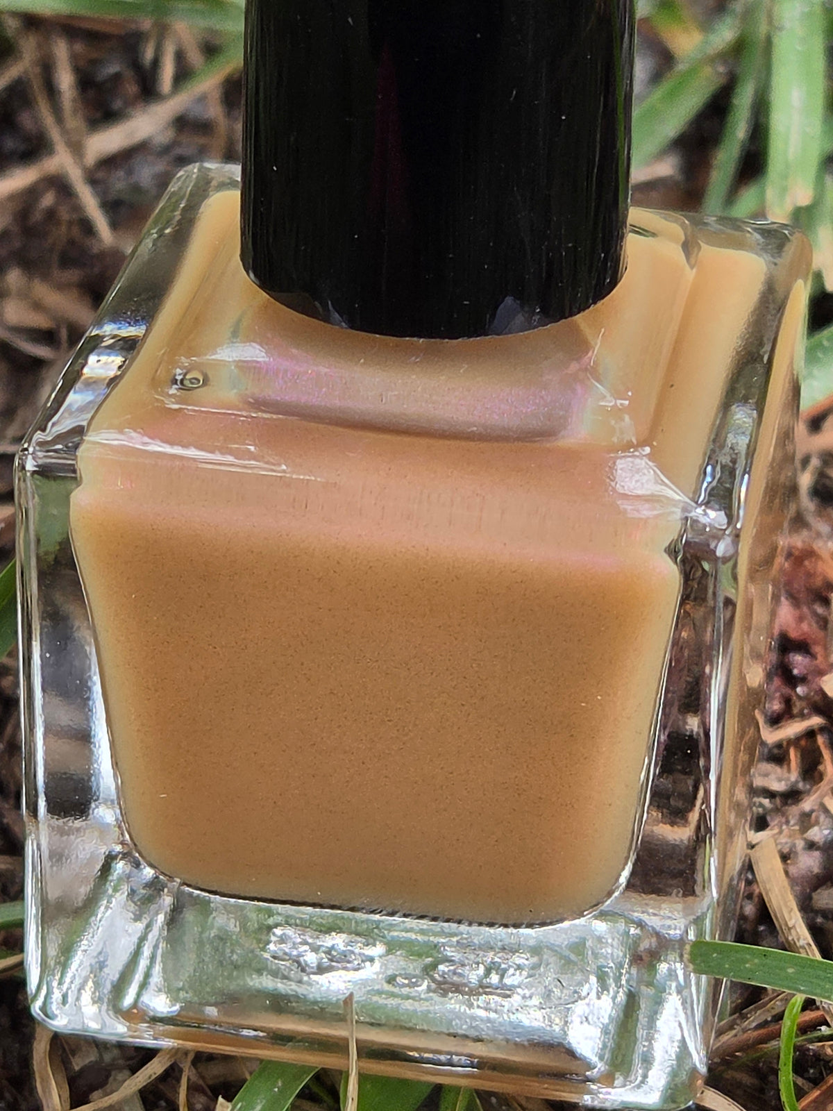 Arachide Jellification - Purple Red Shimmer Peanut Butter Tan Nail Polish | Liquid Krystal Co Handmade Indie Lacquer