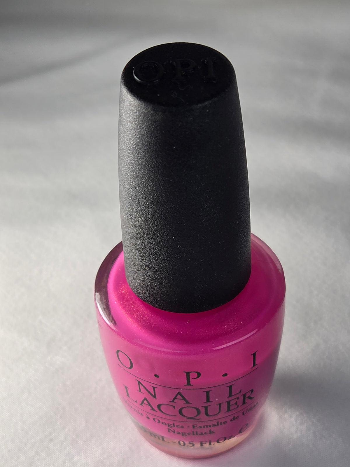 OPI Passion for NY Fashion 5R5R0 Hot Pink Shimmer Nail Lacquer 15 mL Partial
