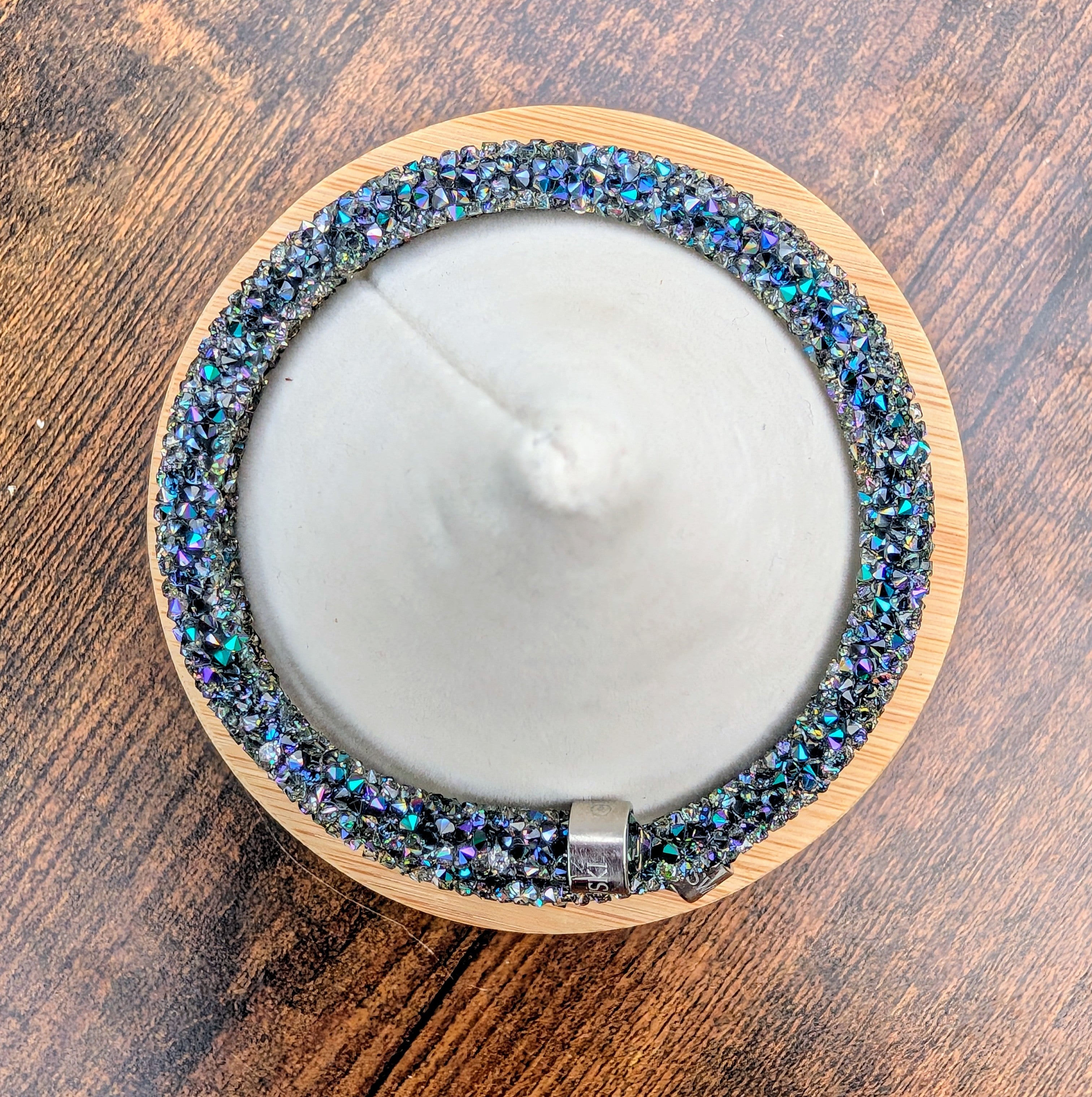Swarovski Crystaldust Paradise Shine Wrap Bracelet Retired Aurora Crystal Collector Jewelry