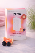 ZEYA Portable Fragrance Diffuser “Welcome” — Blackberry, Grapefruit & Vetiver | Heatless, Spill-Proof Home & Travel Scent