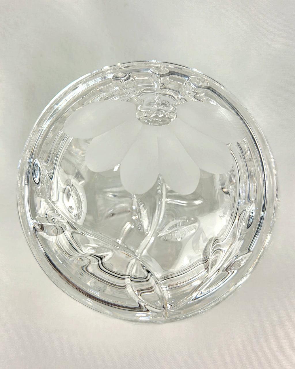 Princess House 24% Lead Crystal Vanity Set – West Germany Perfume Bottle, Trinket Box & Tray