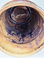 Handcrafted Studio Pottery Botanical Vase | Signed Artisan Stoneware Vase | 6" Rustic Floral Ceramic Home Decor