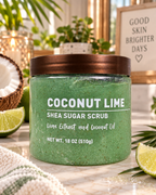Equate Coconut Lime Shea Sugar Scrub 18 oz Coconut Oil Lime Extract Body Exfoliator