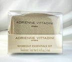 Adrienne Vittadini Studio Workout Essentials Kit Gold Travel Beauty Bag New Old Stock