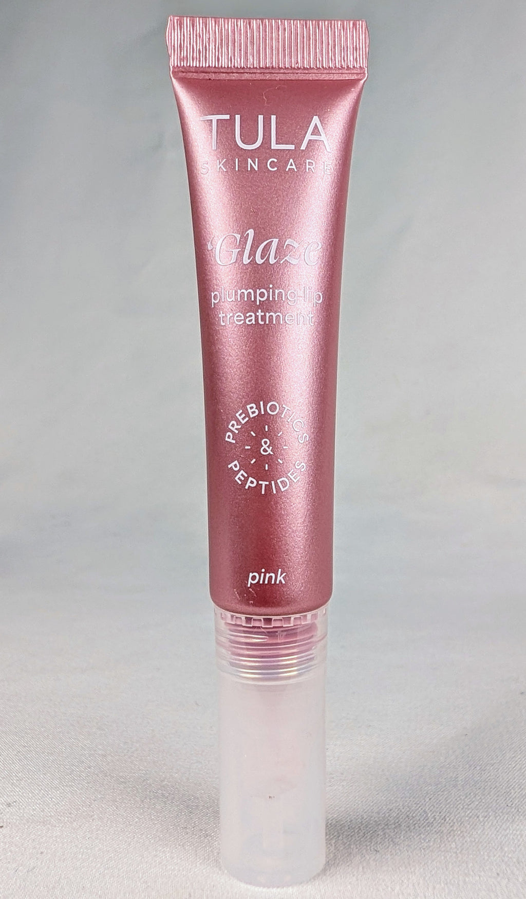 TULA Skincare Glaze Plumping Lip Treatment Pink Prebiotics & Peptides Lip Gloss