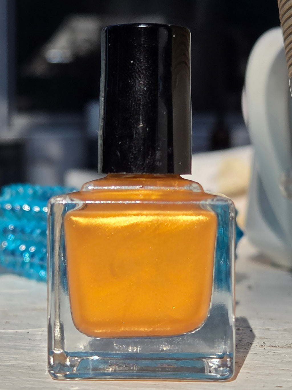 Liquescent Divinity - Sheer Antique Gold Shimmer Nail Polish - Liquid Krystal Co.  Handmade Indie Lacquer