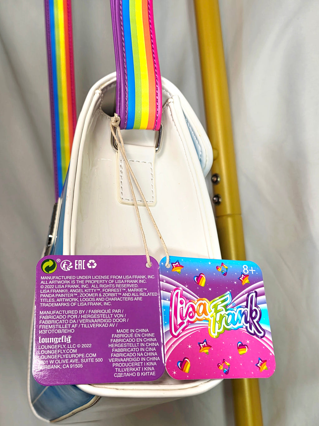 Lisa Frank x Loungefly Angel Kitty Rainbow Crossbody Bag — New with Tags