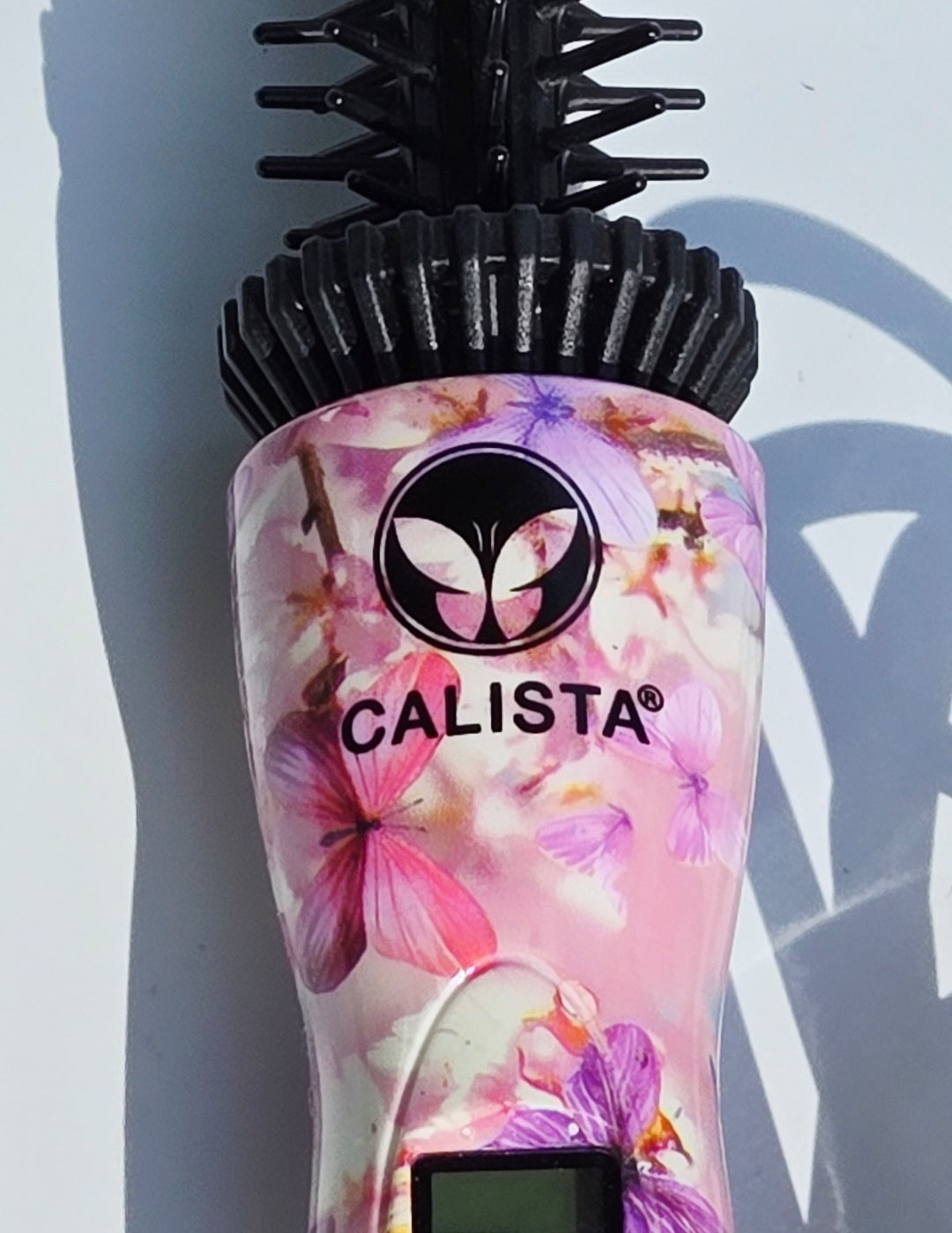 Calista Perfecter Pro Heated Round Brush PF002A Pink Floral Limited Edition Hot Brush