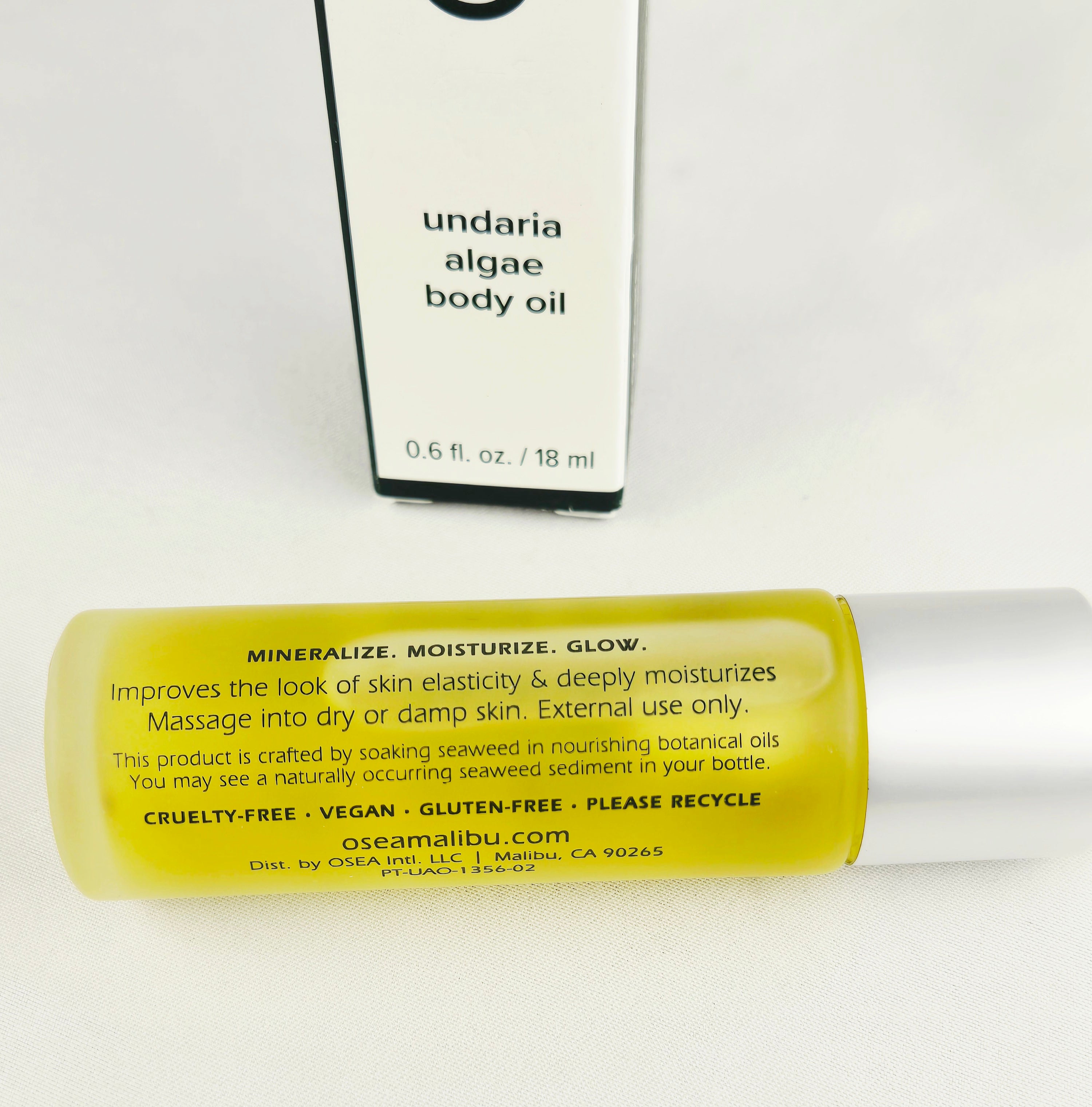 OSEA Undaria Algae Body Oil Travel Size 0.6 oz / 18 ml Hydrating Seaweed Body Oil