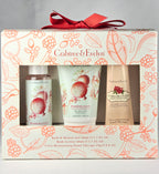 Crabtree & Evelyn Pomegranate Hand Care Gift Set Bath Shower Gel Body Lotion Hand Therapy Argan & Grapeseed