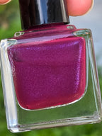 Ovid’s Mulberry – Handmade Indie Nail Lacquer | Deep Mulberry Purple with Electric Violet Shimmer | Liquid Krystal Co.