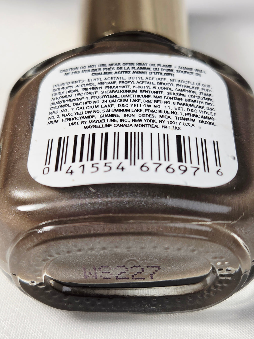Vintage Maybelline Express Finish Toasted Host Nail Polish 0.5 oz Y2K Taupe Shimmer