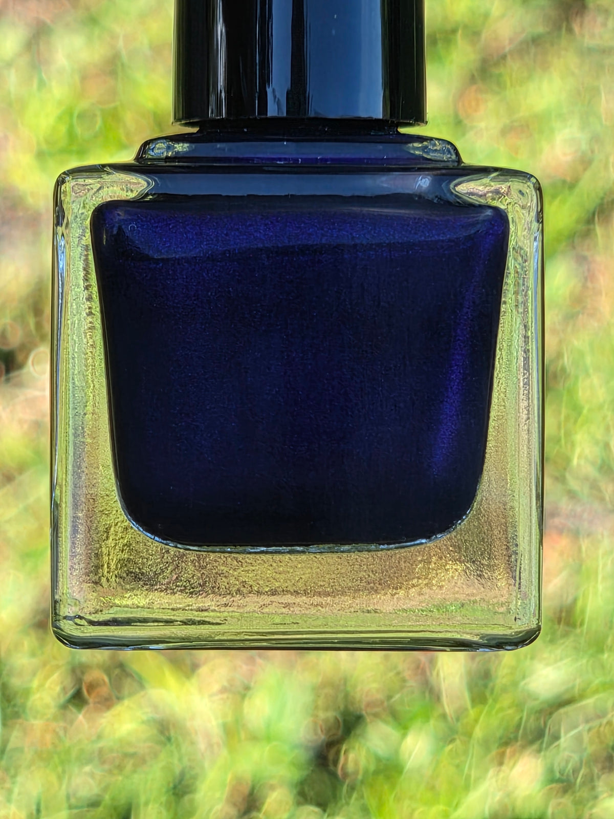 Violet Phantogenesis - Black Crelly Dark Purple Violet Shimmer Nail Polish Handmade Indie Lacquer | Liquid Krystal Co.