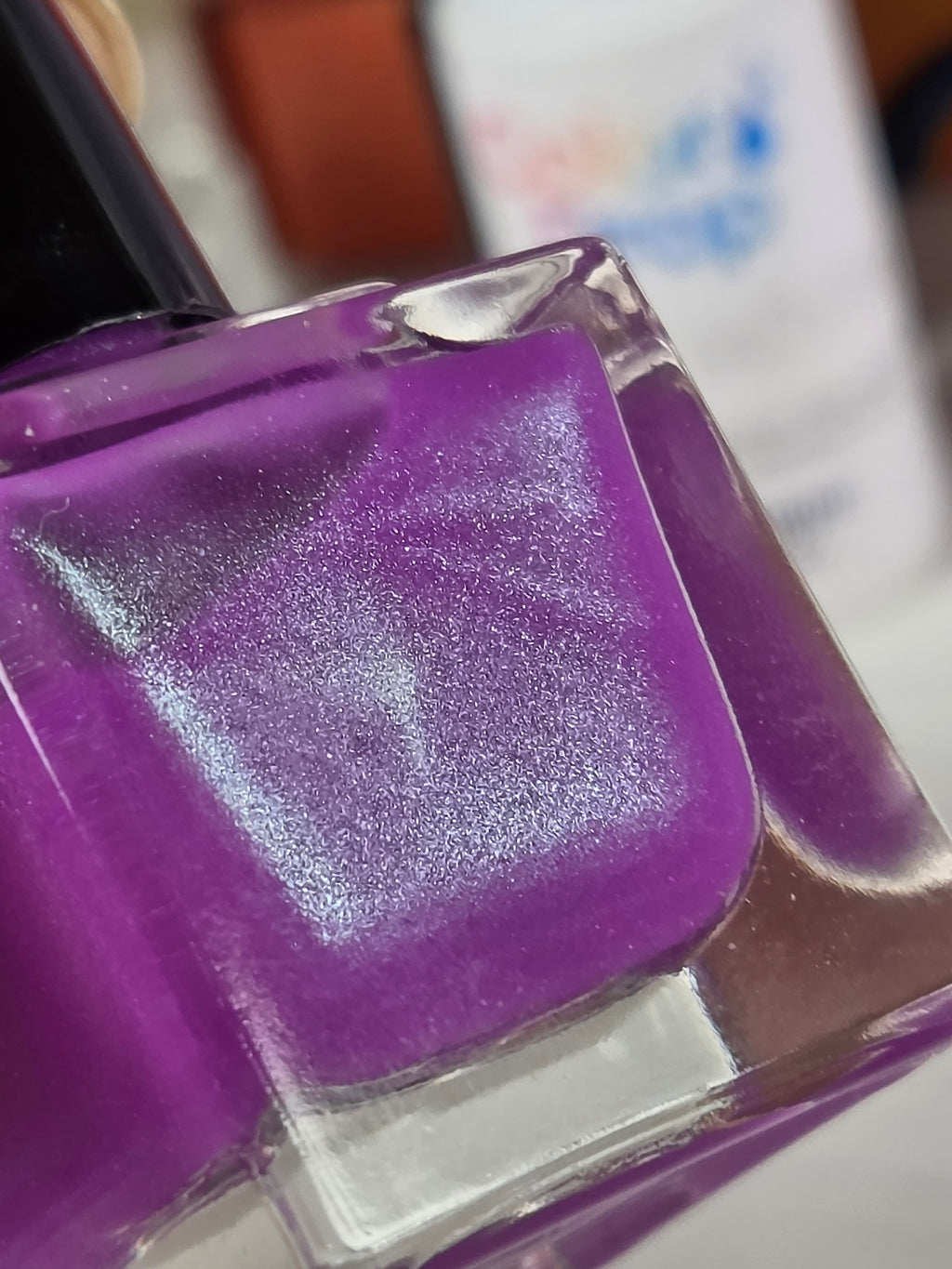 Radioactive Wisteria - Purple Nail Polish - Light Aqua Glow In the Dark | Green Aqua Shimmer Color Shifting Handmade Indie Lacquer | Liquid Krystal Co.