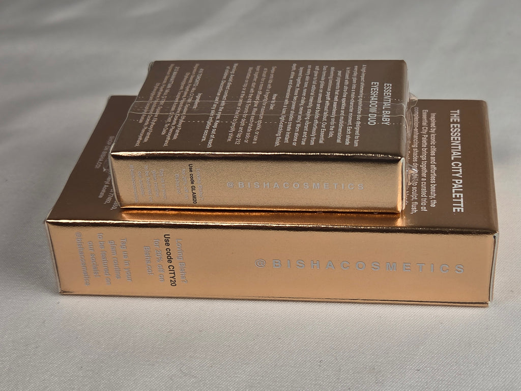 BISHA Essential City Palette & Essential Baby Eyeshadow Duo Sealed Makeup Set