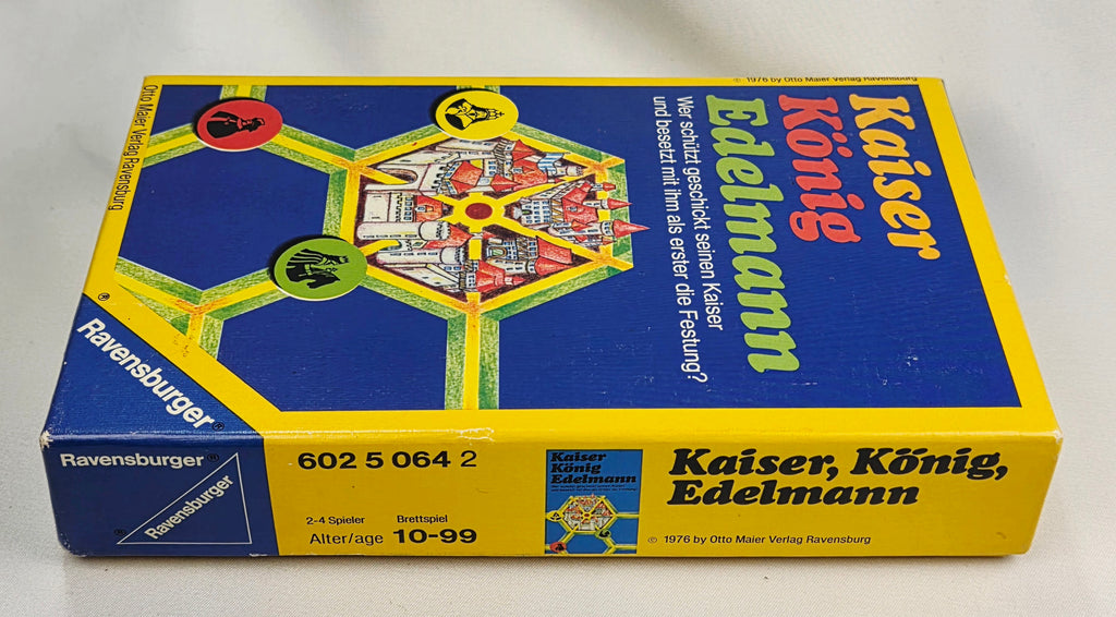 Vintage 1976 Kaiser König Edelmann Board Game by Ravensburger | Complete German Strategy Board Game | Retro Tabletop Collectible