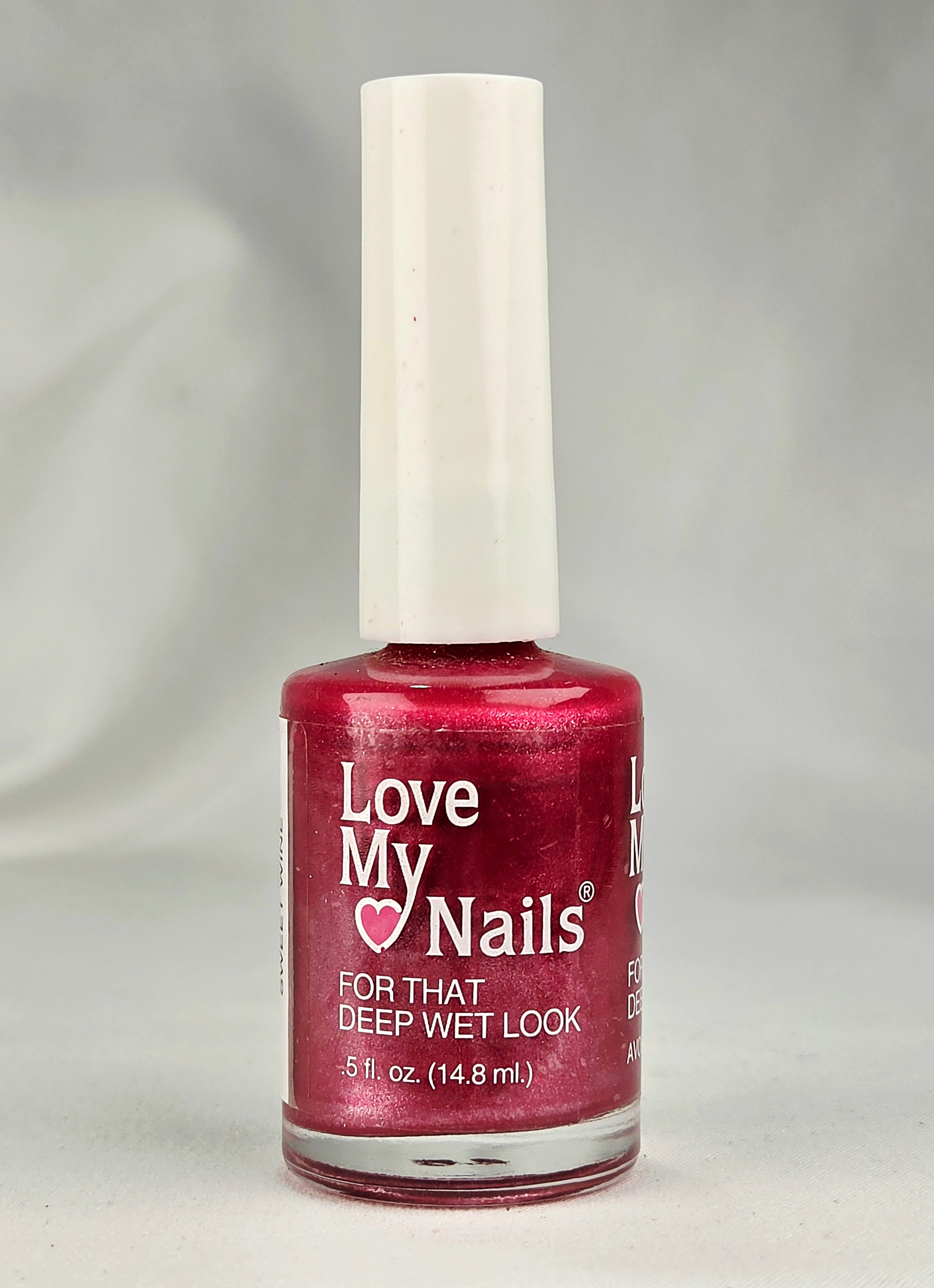 Love My Nails Sweet Wine 502 Nail Polish – Vintage Shimmer Pink Burgundy Lacquer Collectible