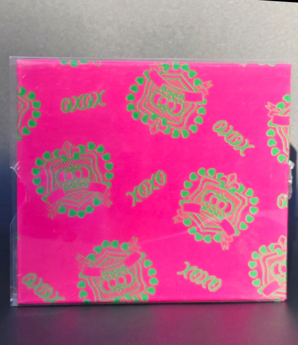XOXO Passport Holder & Luggage Tag Travel Set Green Pink Boxed Gift Set