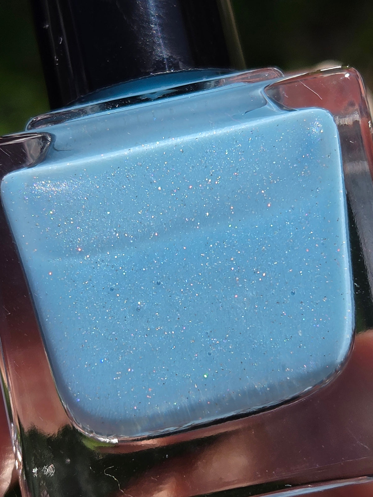Frostwater - Blue Holographic Nail Polish – Handmade Indie Lacquer by Liquid Krystal Co.