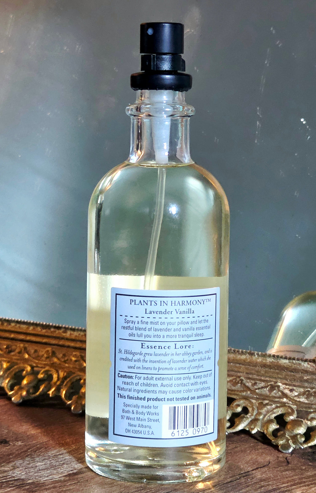 Bath & Body Works Aromatherapy Lavender Vanilla Sleep Tranquil Pillow Mist – 4 oz Retired Glass Bottle