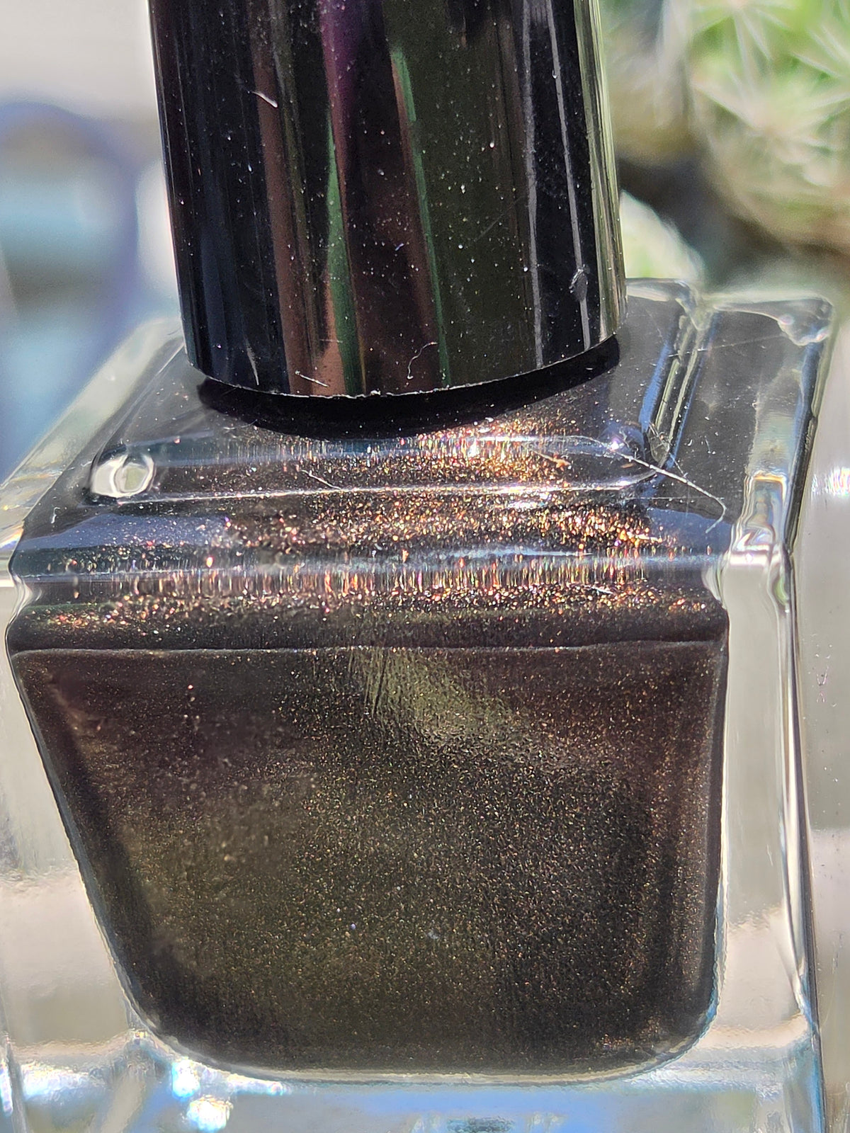 Chocolirium Dark Chocolate Brown Shimmer Nail Polish | Liquid Krystal Co. Handmade Indie Lacquer