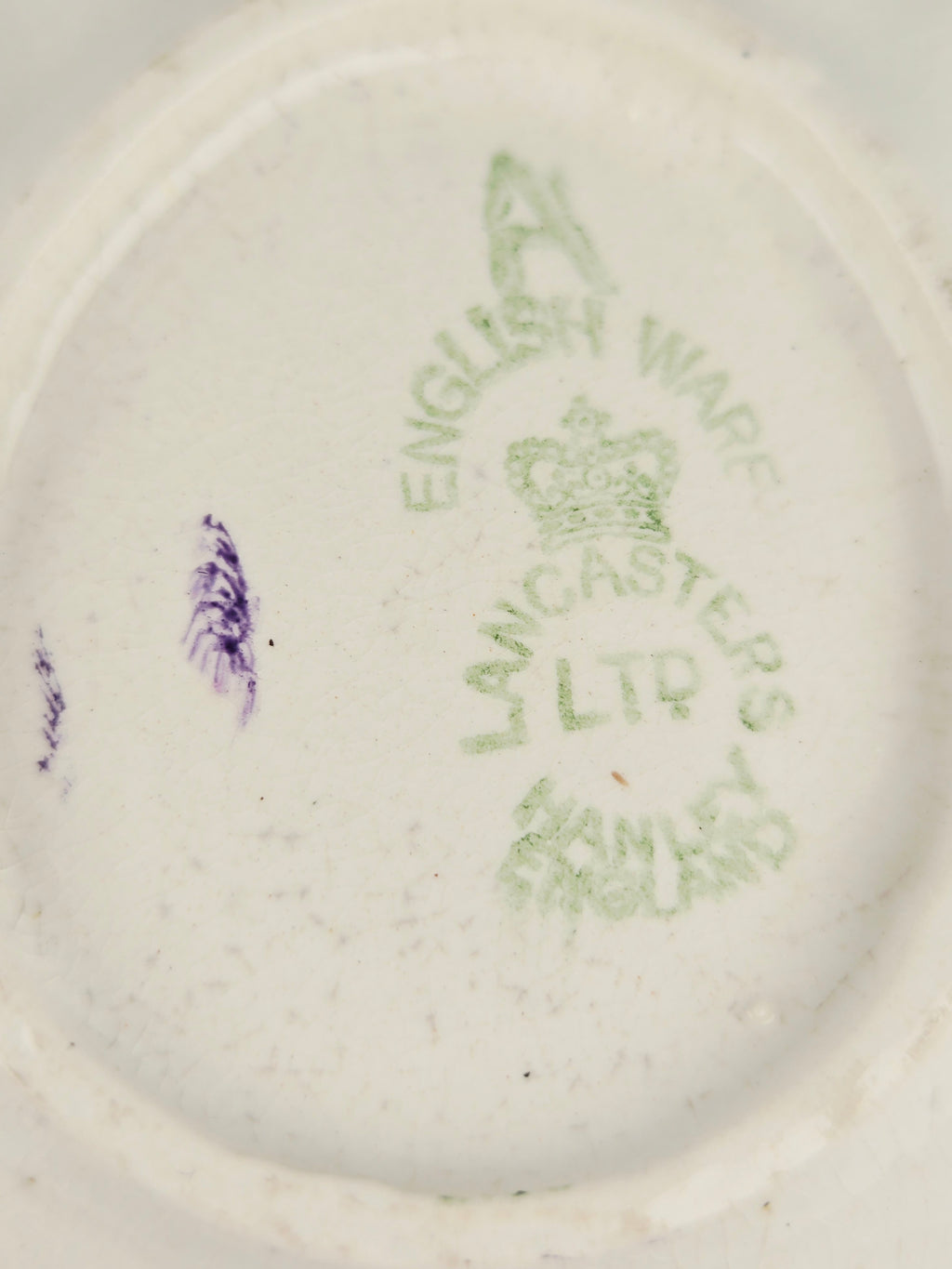 Lancaster & Sandland England Vintage Lusterware Dish – Dickens “Micawber Introduces David to London” Purple Collector Piece