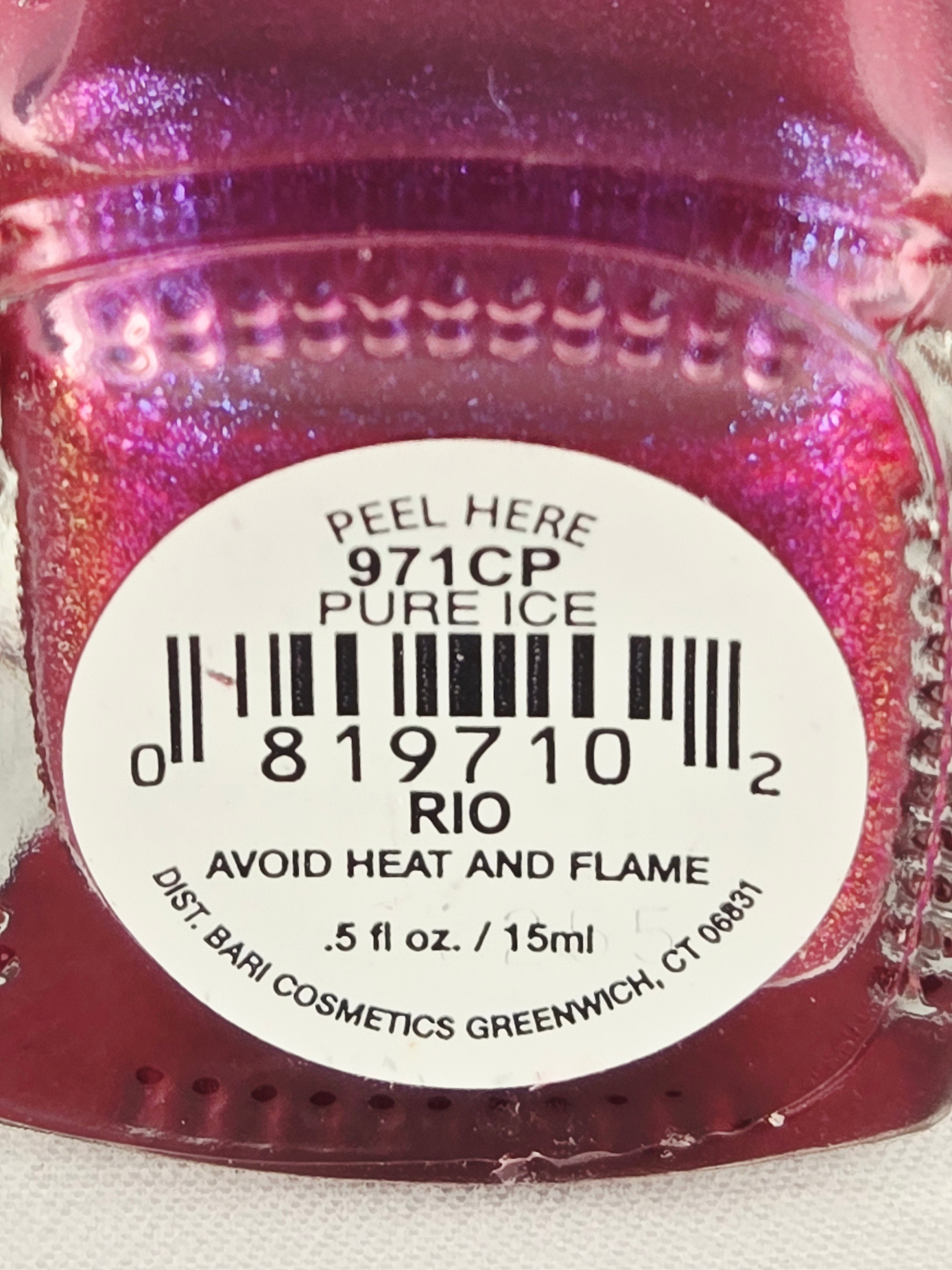 Pure Ice Nail Polish “Rio” Pink Purple Duochrome Shimmer Nail Lacquer