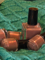 Blushfire Afterglow – Dusty Mauve Pink Shimmer Nail Polish with Red & White Flash | Liquid Krystal Co. Handmade Indie Lacquer