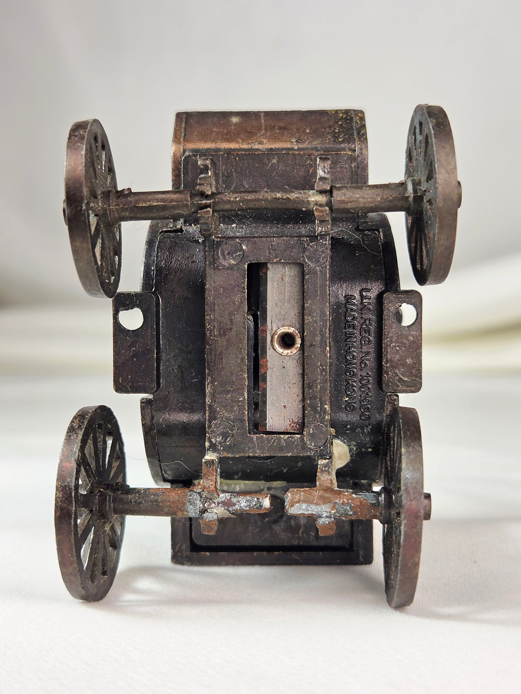 Vintage Mechanical Pencil Sharpener Set of 5 – Die Cast Metal Miniatures | Car Stagecoach Sewing Machine Lamp Coffee Grinder