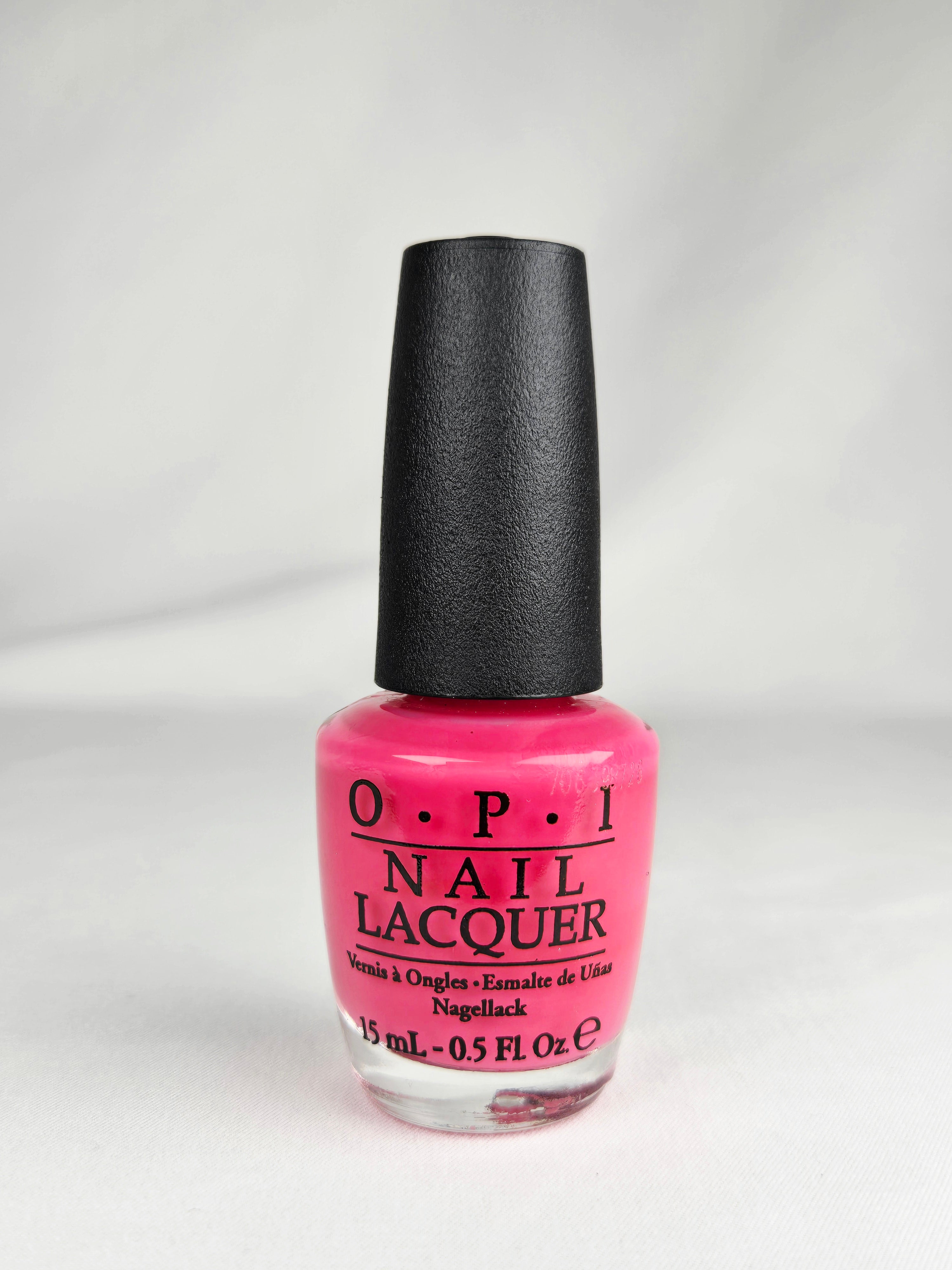 OPI Nail Lacquer “Strawberry Margarita” NL M23 | Hot Pink Crème | 0.5 fl oz