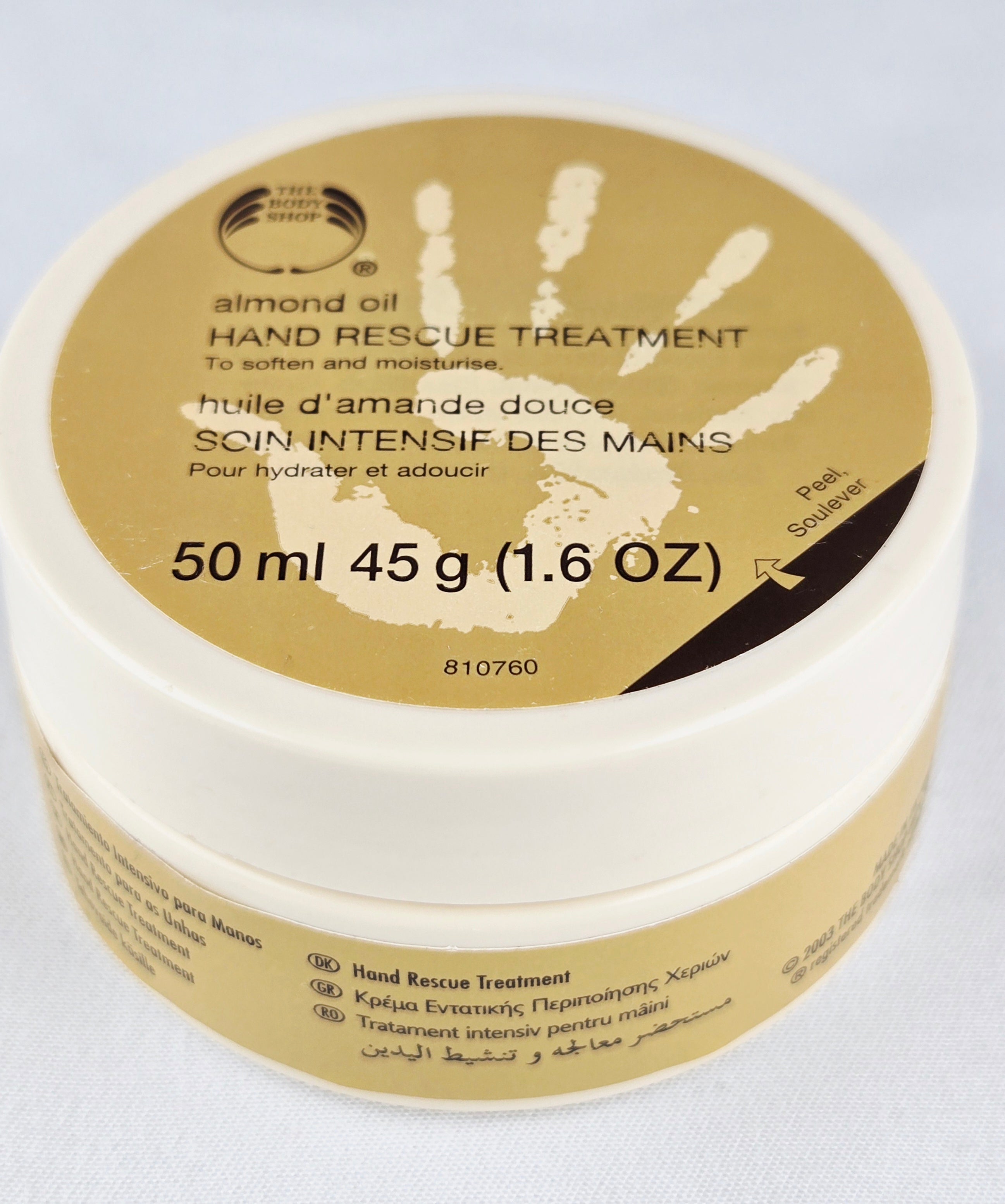 The Body Shop Almond Oil Hand Rescue Treatment – Vintage UK Formula (Sealed)