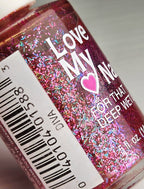 Vintage Love My Nails Nail Polish Lot of 5 Diva Frosted Raisin True Lilac Rose Garden