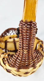 Handwoven Vintage Duck Basket | Rustic Folk Art | 6” x 5”