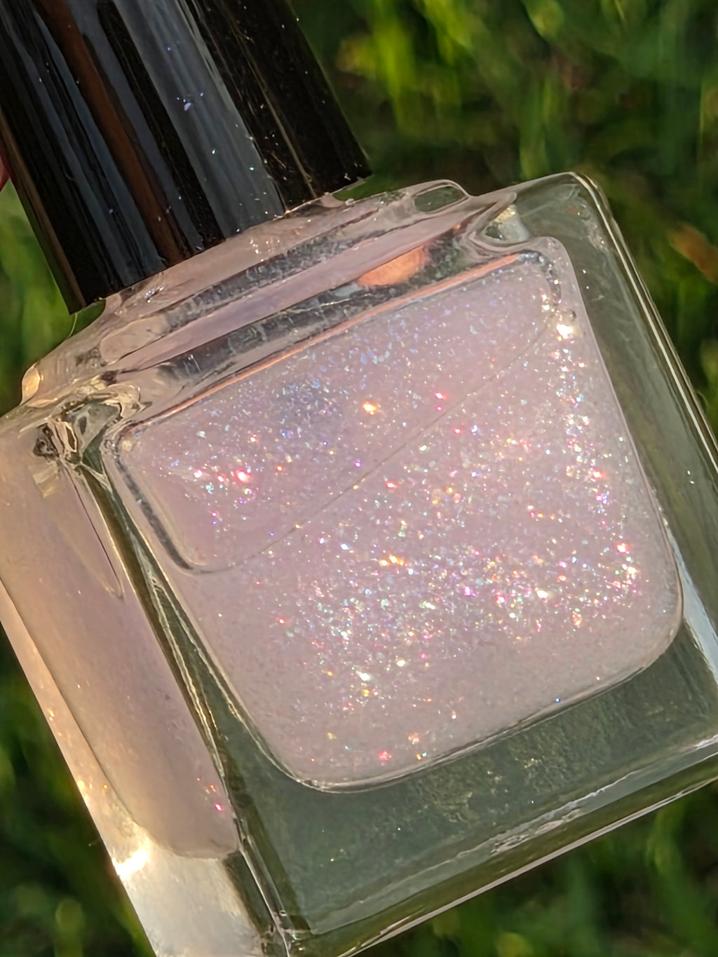 Prismafracture Veil | Rainbow Iridescent Flake Glitter Topper Prototype- Liquid Krystal Co