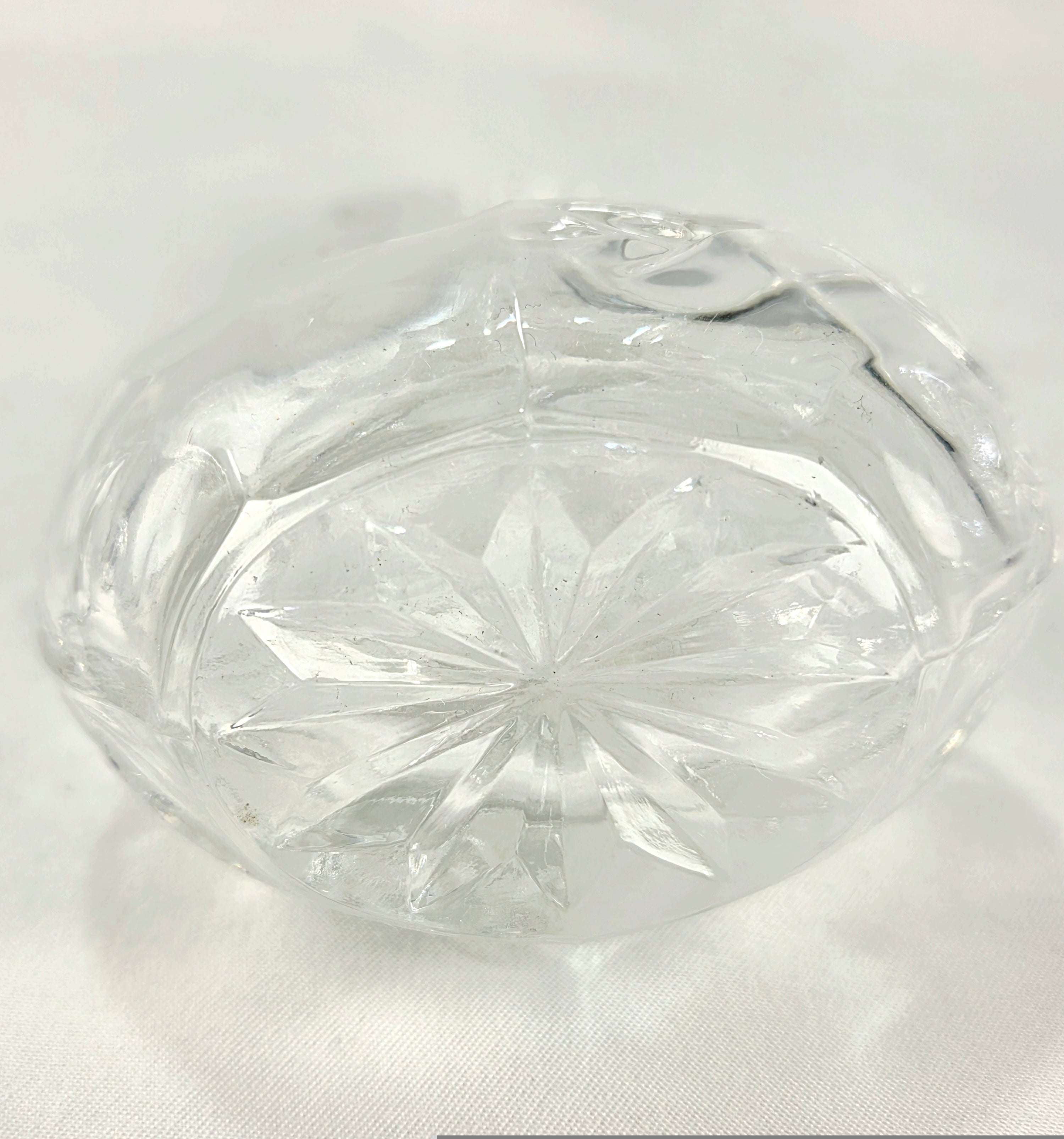 Princess House 24% Lead Crystal Vanity Set – West Germany Perfume Bottle, Trinket Box & Tray