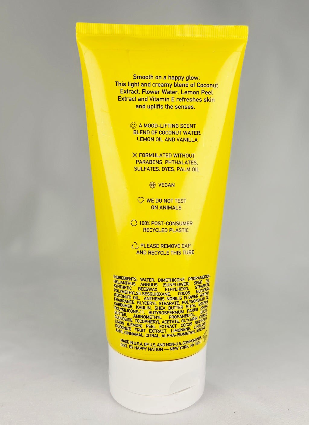 Happy Nation Happy Body Lotion 6.7 oz 200mL Sealed Full Size Moisturizing Body Care