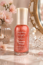 Sally Hansen Hard As Nails Xtreme Wear Strawberry Icing #10 | Discontinued Pink Shimmer Nail Polish | 11.8 mL Collectible