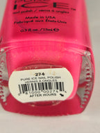 Pure Ice “After Hours” Bright Pink w/ Gold Flake Nail Polish - Y2K - Discontinued
