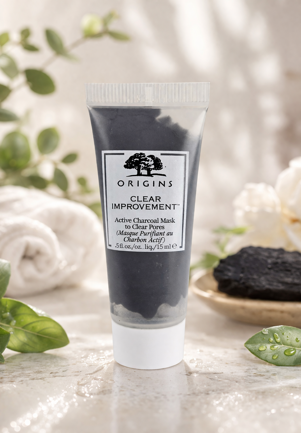 Origins Clear Improvement Active Charcoal Mask 0.5 oz — Travel Size Pore Detox Treatment